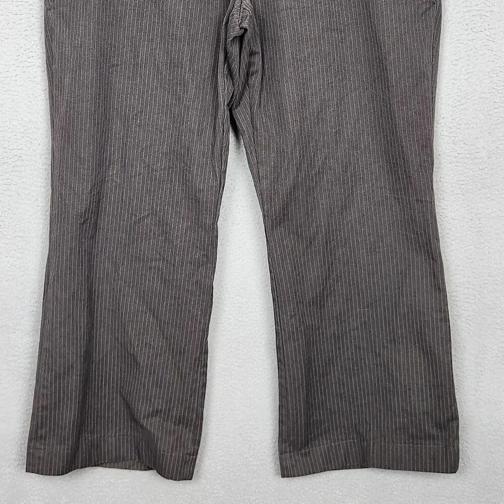 Banana Republic Pants Mens 36x30 Brown Pinstripe Chino Classic Actual 36x26